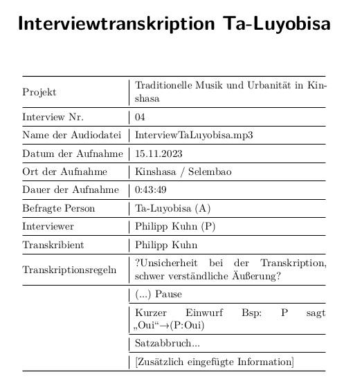 Transkription